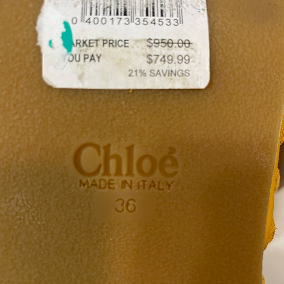 NWOB CHLOE “Joy” Suede Clogs Slides Shoes - Size 36 - Picture 12 of 14